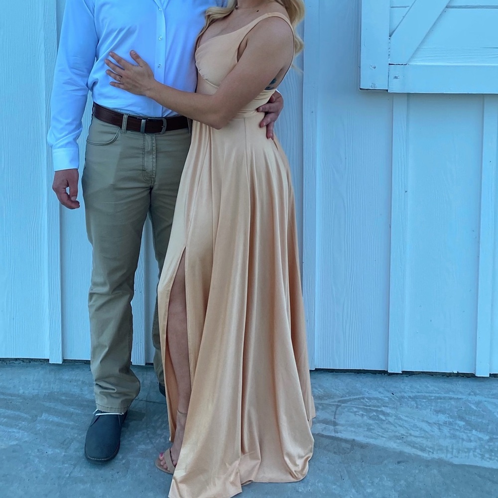 Gold dress
